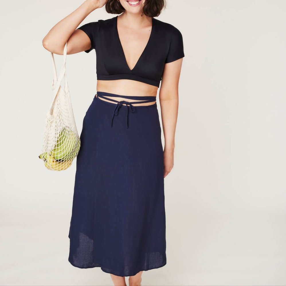 Andie Swim linen skirt